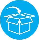 Open box with downward arrow symbol.