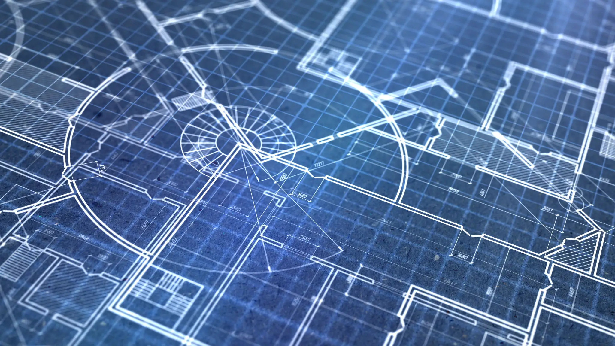 Detailed architectural blueprint with precise measurements and layout.